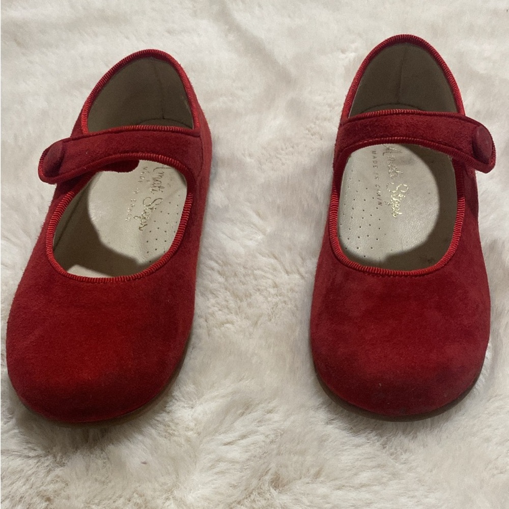 Amatis girl shoes Red Suede Size 25